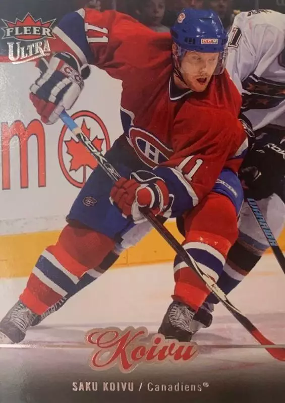 Хоккей. Карточка Saku Koivu - Саку Койву Montreal Canadiens - Монреаль НХЛ/NHL