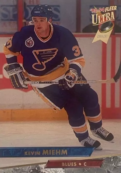 Хоккей. Карточка Kevin Miehm - Кевин Мием St. Louis Blues/Сент-Луис Блюз НХЛ/NHL