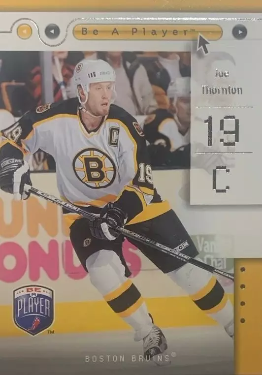 Хоккей. Карточка Joe Thornton-Джо Торнтон Boston Bruins - Бостон Брюинз НХЛ-NHL