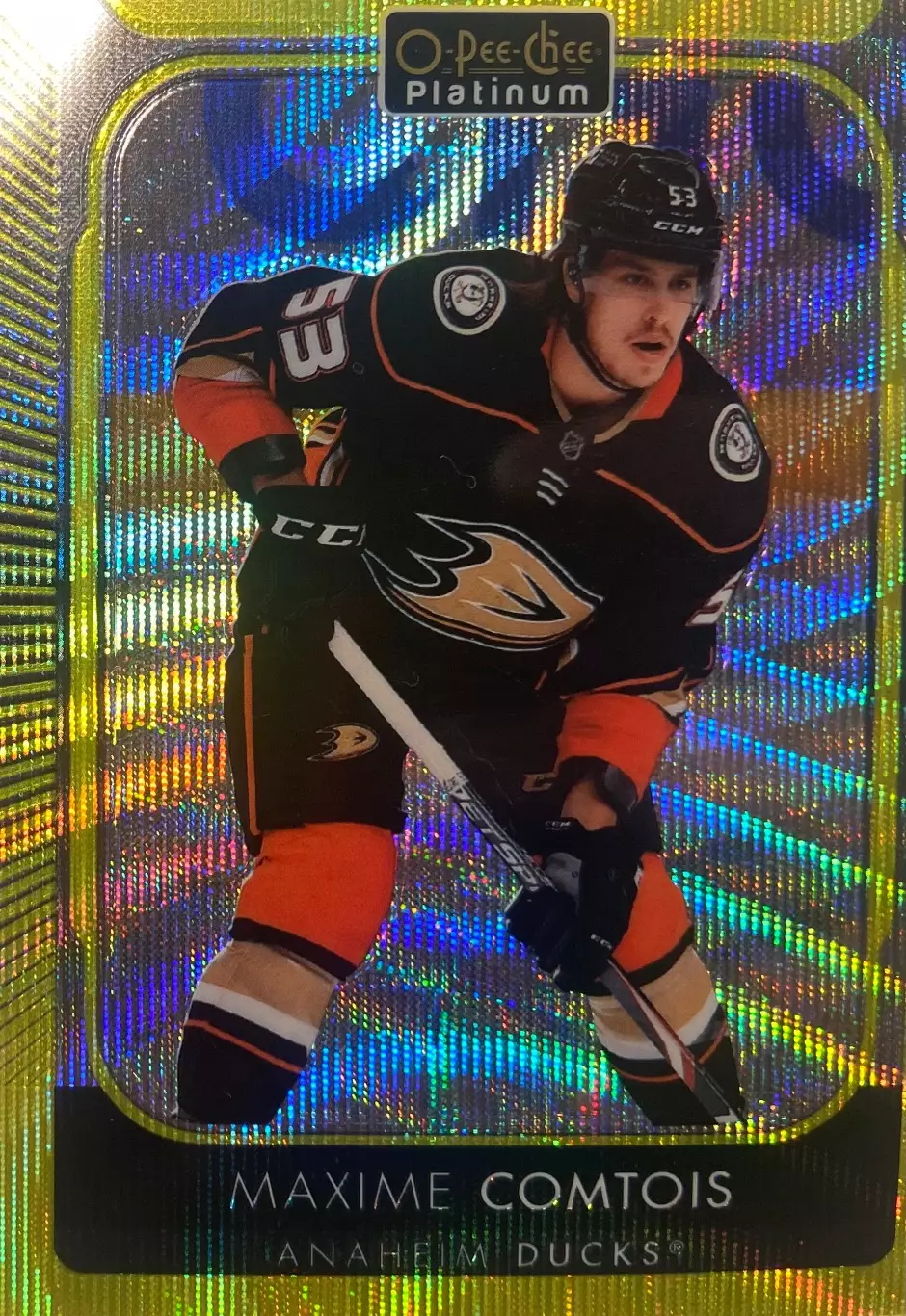 Хоккей. Карточка Максим Комтуа Anaheim Ducks-Анахайм Дакс, Динамо Москва НХЛ/КХЛ