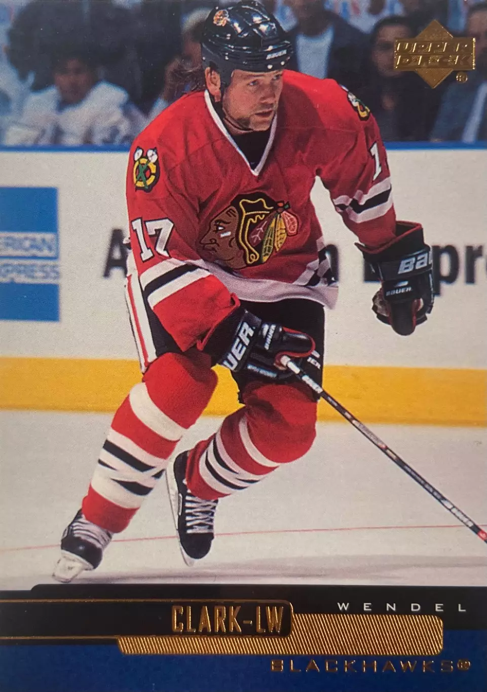 Карточка Wendel Clark - Уэн Кларк Chicago Blackhawks - Чикаго Блэкхокс НХЛ/NHL