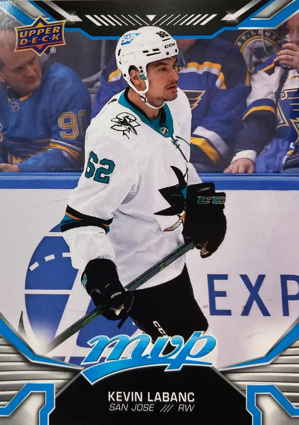 Хоккей. Карточка Kevin Labanc - Кевин Лабанк San Jose Sharks-Сан-Хосе НХЛ/NHL