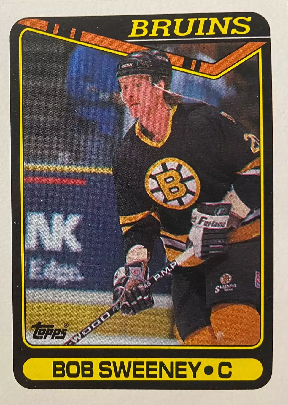 Хоккей. Карточка Bob Sweeney - Боб Суини Boston Bruins - Бостон Брюинз НХЛ-NHL