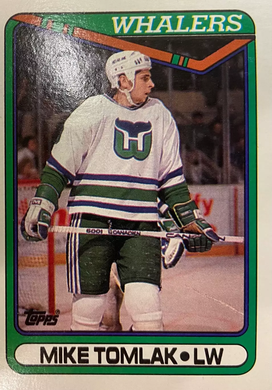 Хоккей. Карточка Mike Tomlak - Майк Томлак Hartford Whalers - Хартфорд НХЛ/NHL