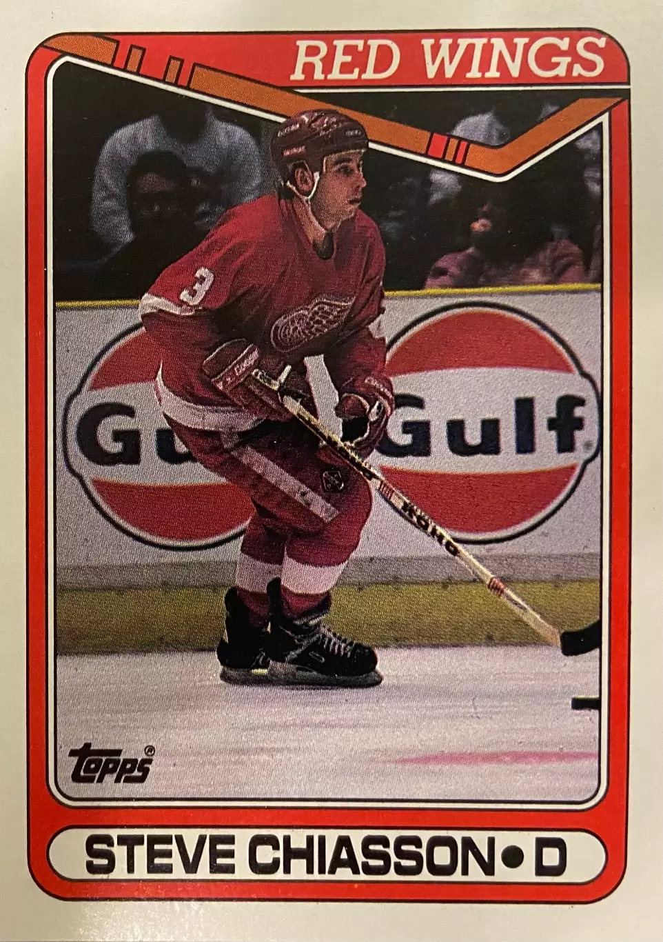 Хоккей. Карточка Steve Chiasson-Стив Чейссон Detroit Red Wings - Детройт НХЛ-NHL