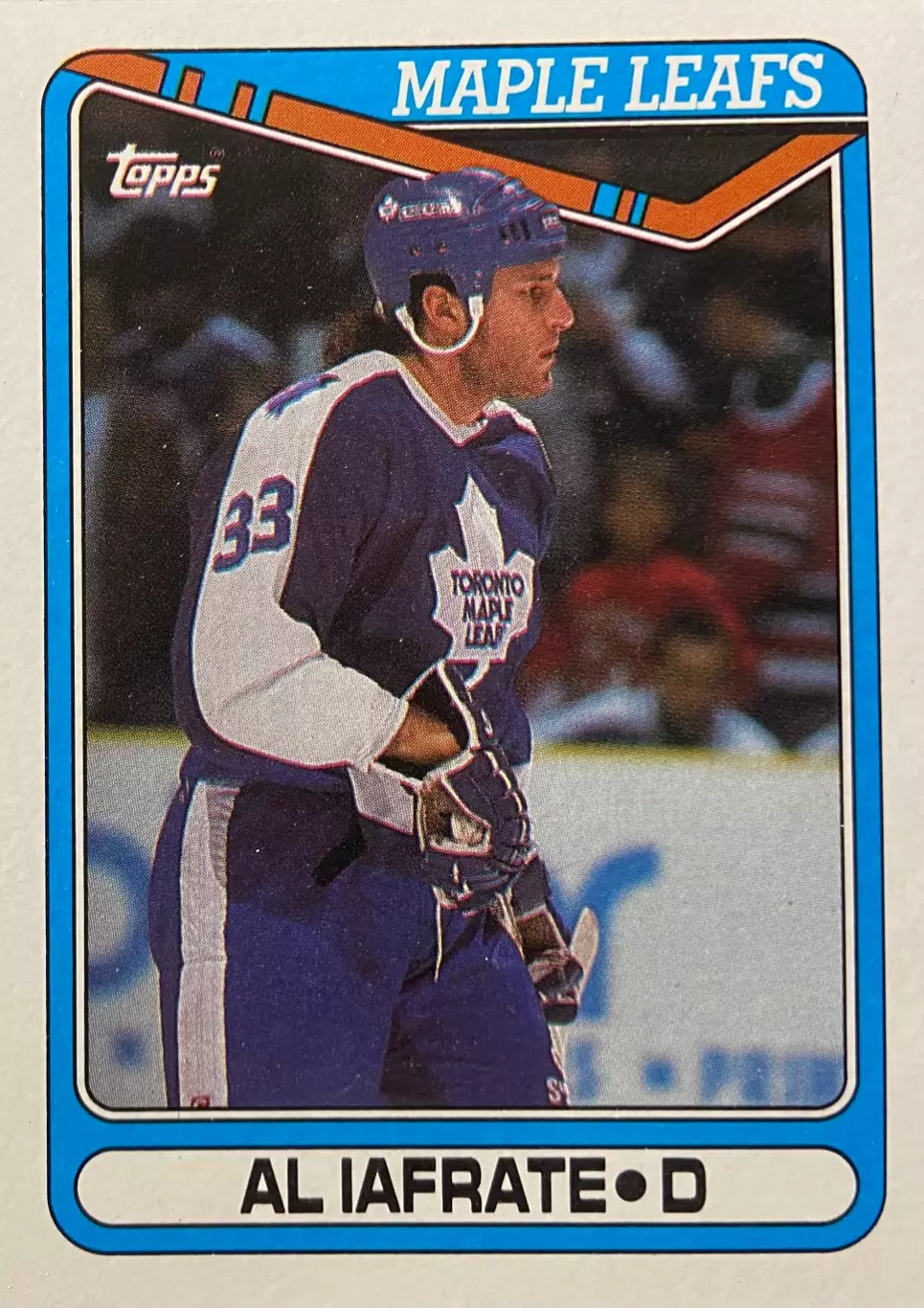 Хоккей. Карточка Al Iafrate - Эл Айэфрейти Toronto Maple Leafs - Торонто НХЛ/NHL