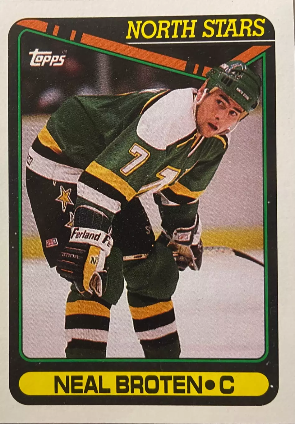 Хоккей. Карточка Neal Broten-Нил Бротен Minnesota North Stars-Миннесота НХЛ-NHL