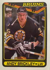 Хоккей. Карточка Andy Brickley-Энди Брикли Boston Bruins - Бостон Брюинз НХЛ/NHL