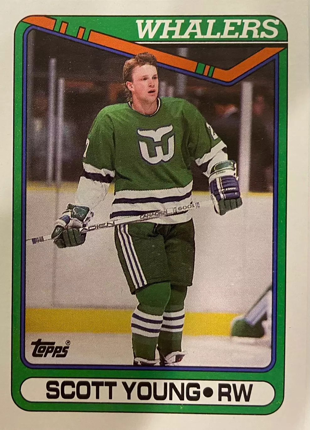 Хоккей. Карточка Scott Young-Скотт Янг Hartford Whalers-Хартфорд Уэйлерс НХЛ/NHL