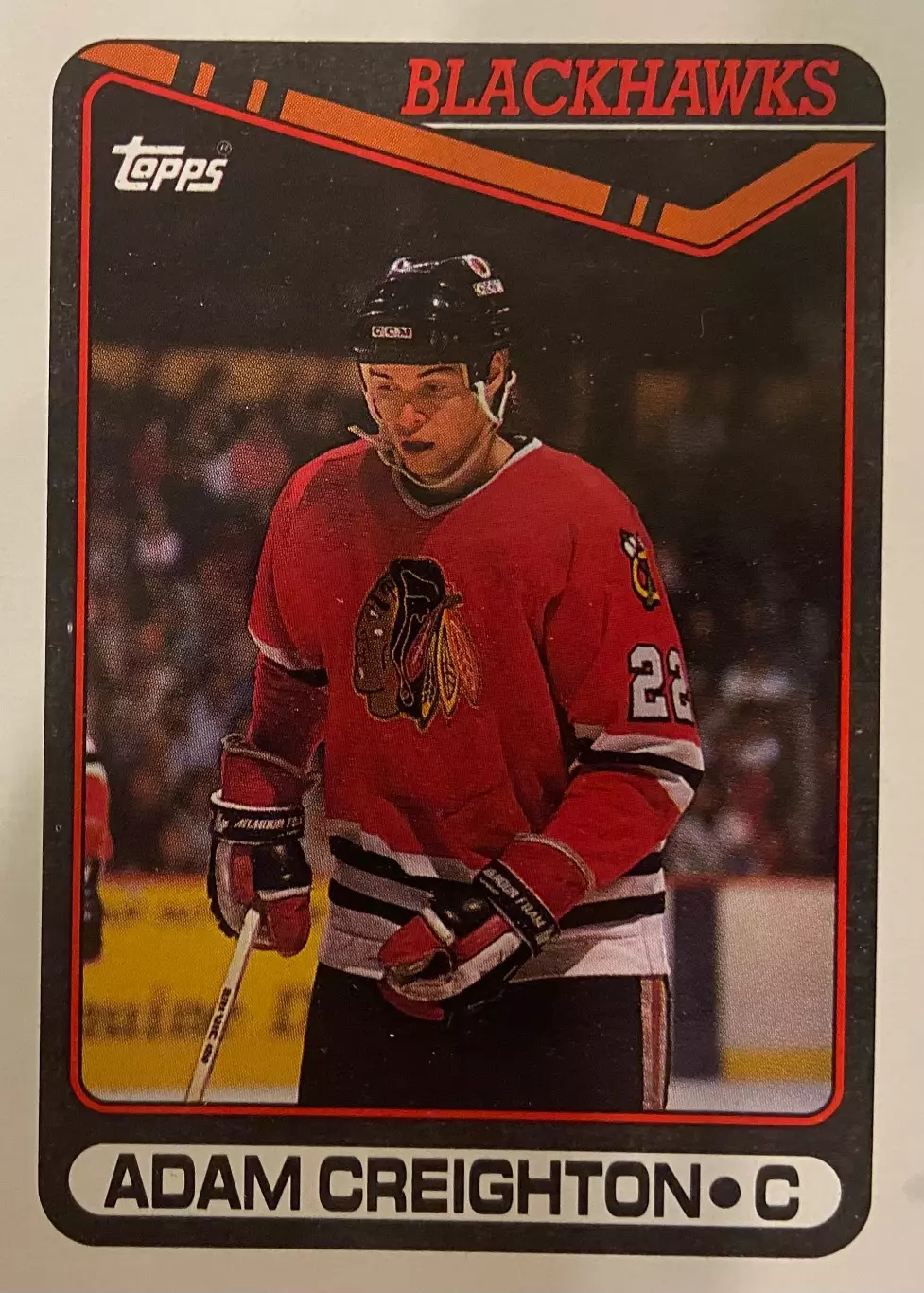 Хоккей Карточка Adam Creighton-Адам Крейтон Chicago Blackhawks - Чикаго НХЛ/NHL