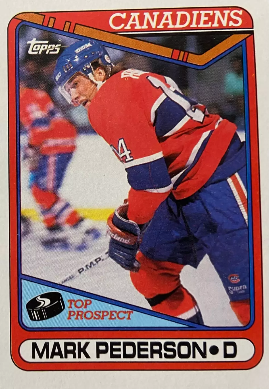 Хоккей. Карточка Mark Pederson-Марк Педерсон Montreal Canadiens-Монреаль НХЛ/NHL