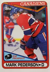 Хоккей. Карточка Mark Pederson-Марк Педерсон Montreal Canadiens-Монреаль НХЛ/NHL