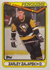 Хоккей. Карточка Zarley Zalapski - Зарли Залапски Pittsburgh Penguins НХЛ/NHL