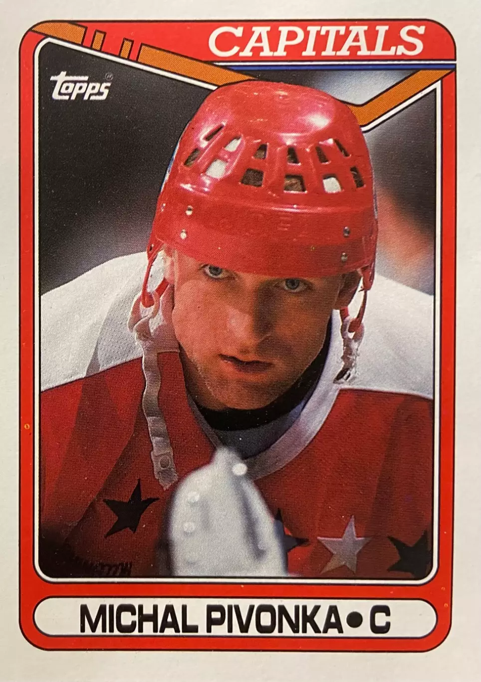 Карточка Michal Pivonka - Михал Пивонька Washington Capitals - Вашингтон НХЛ/NHL