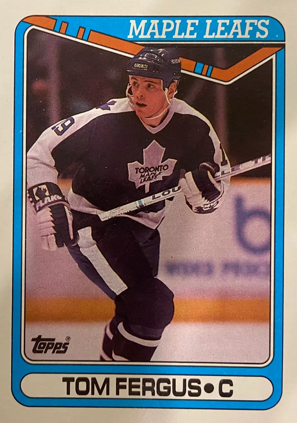Хоккей. Карточка Tom Fergus - Том Фергус Toronto Maple Leafs - Торонто НХЛ/NHL