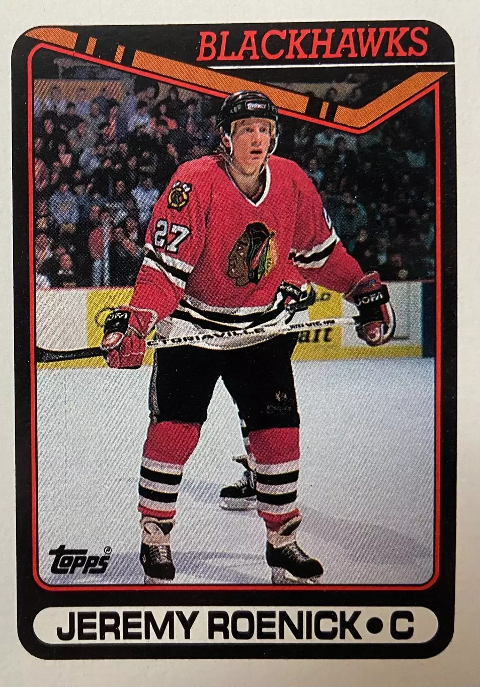 Хоккей. Карточка Jeremy Roenick-Джереми Реник Chicago Blackhawks-Чикаго НХЛ-NHL