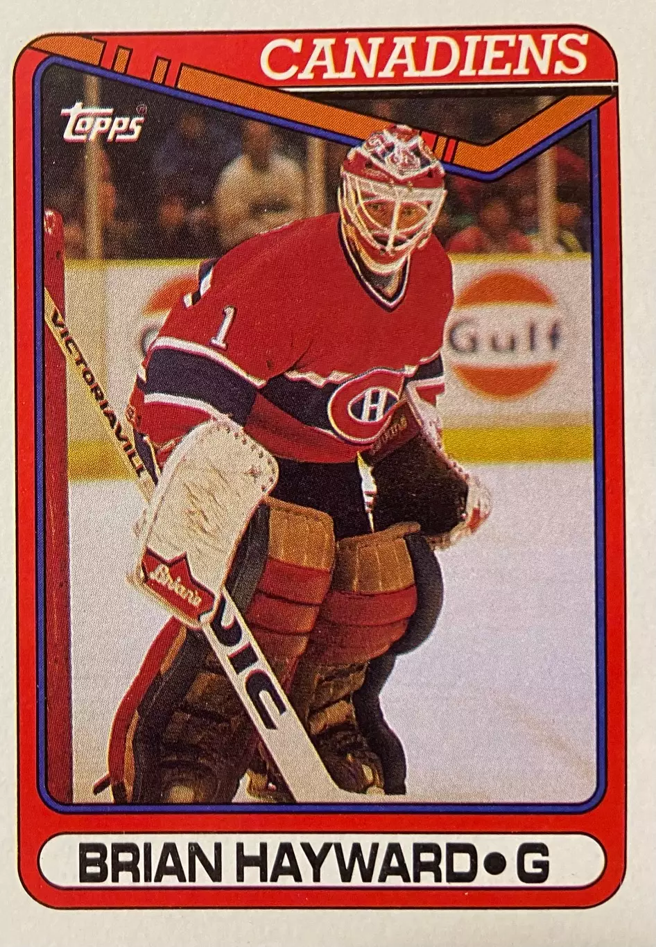 Хоккей Карточка Brian Hayward-Брайан Хэйуорд Montreal Canadiens-Монреаль НХЛ/NHL