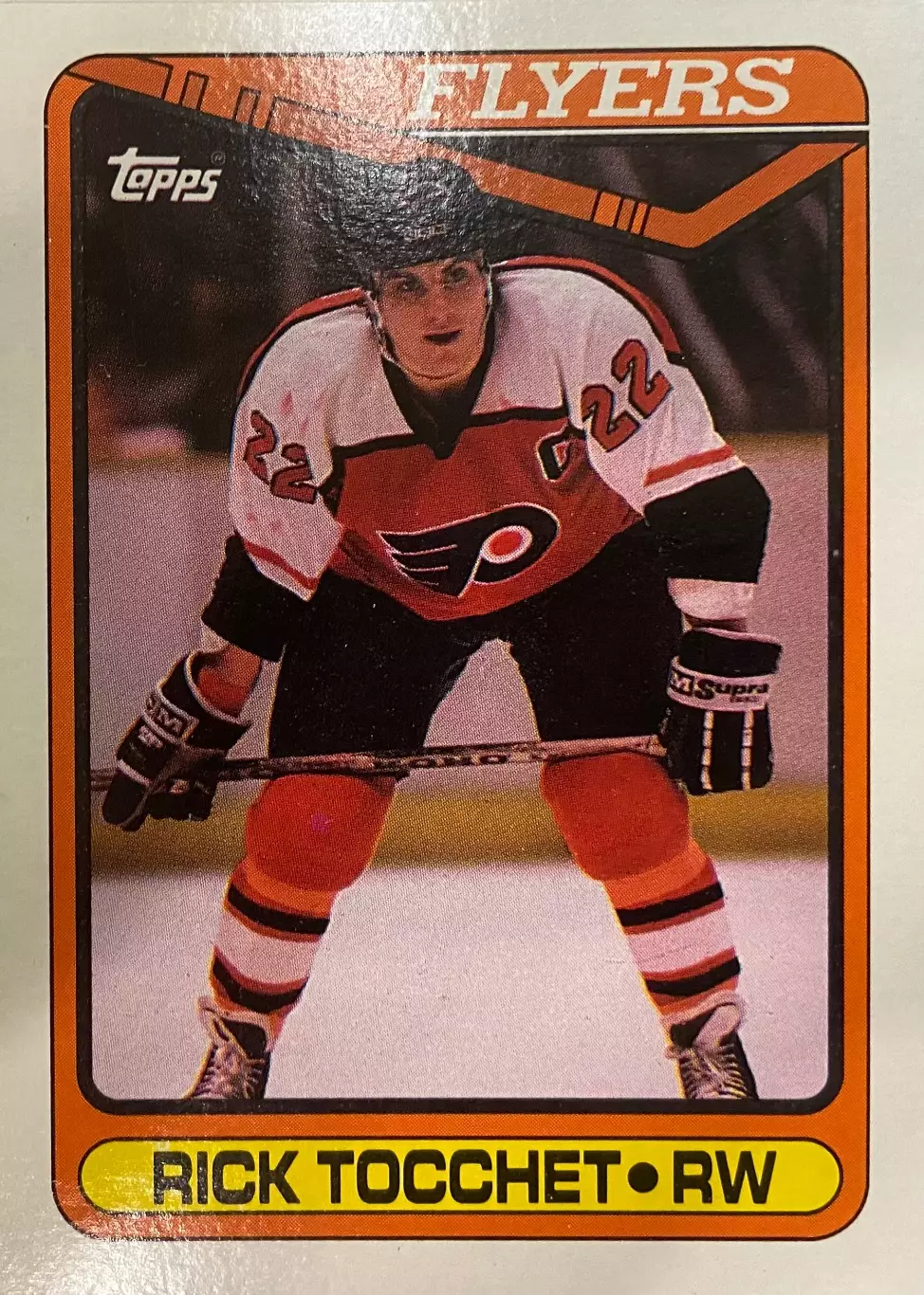 Хоккей. Карточка Rick Tocchet-Рик Токкет Philadelphia Flyers-Филадельфия НХЛ-NHL