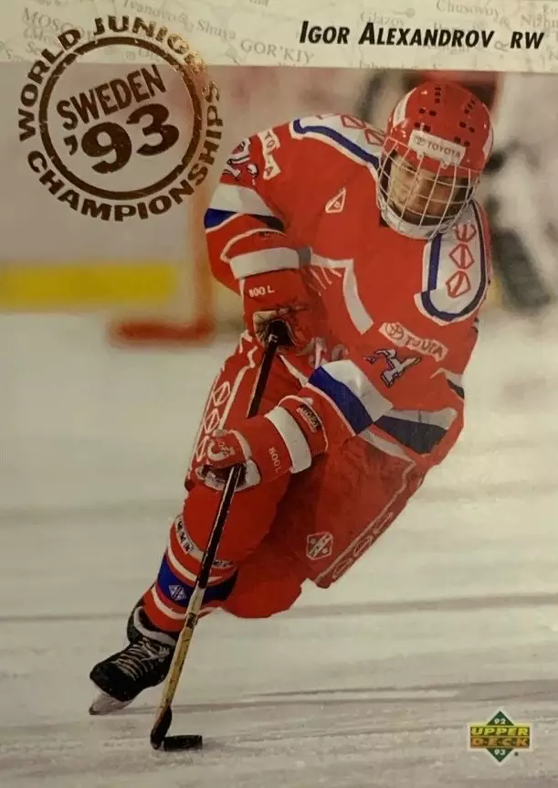 Хоккей. Карточка Игорь Александров Россия, Химик, Молот, Новокузнецк 1992/93