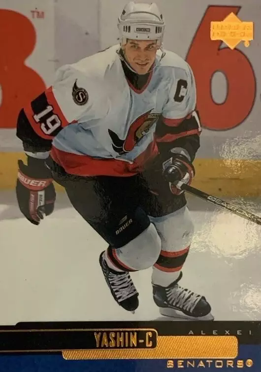 Хоккей. Карточка Алексей Яшин Ottawa Senators, Динамо, СКА, Локомотив НХЛ-КХЛ