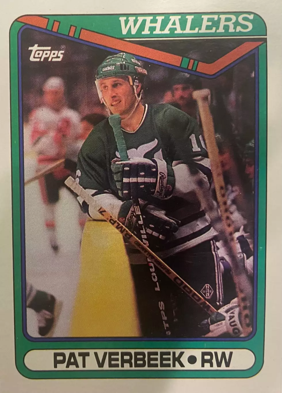 Хоккей. Карточка Pat Verbeek - Пэт Вербик Hartford Whalers - Хартфорд НХЛ/NHL