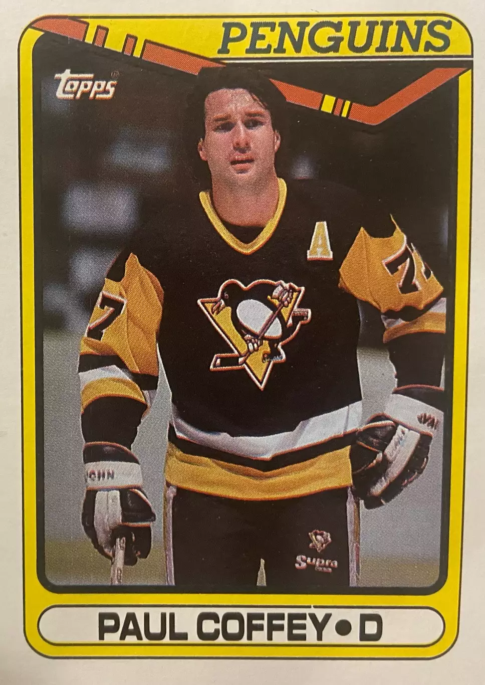 Хоккей. Карточка Paul Coffey-Пол Коффи Pittsburgh Penguins-Питтсбург НХЛ/NHL