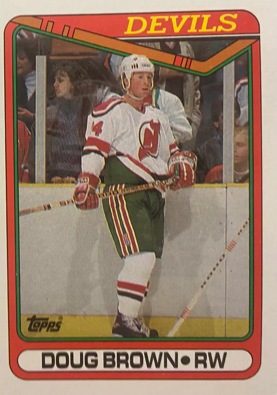 Хоккей Карточка Doug Brown-Дуг Браун New Jersey Devils/Нью-Джерси Девилз НХЛ/NHL