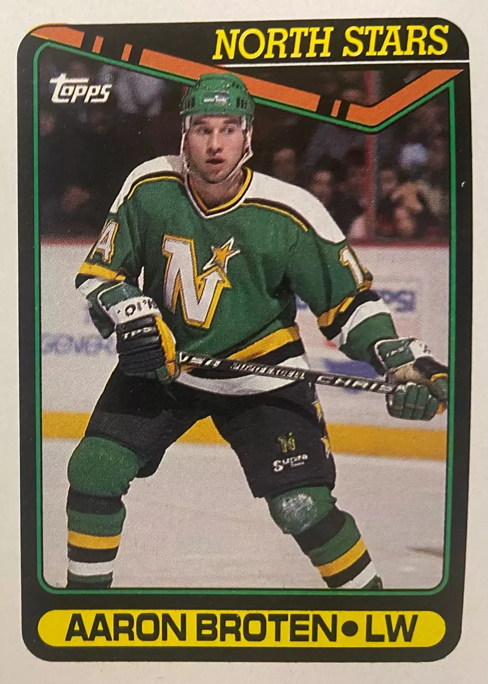 Карточка Aaron Broten - Аарон Бротен Minnesota North Stars - Миннесота НХЛ/NHL