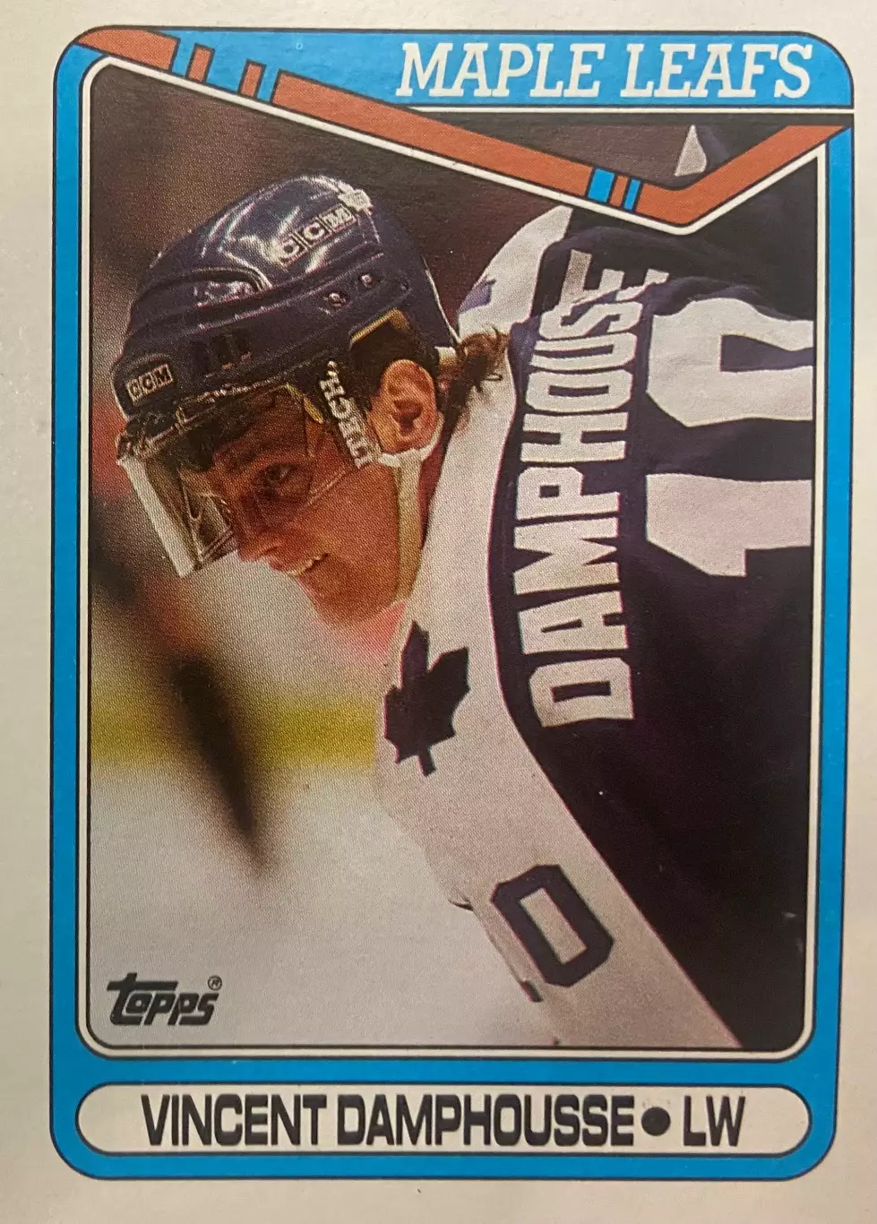 Карточка Vincent Damphousse-Венсан Дамфусс Toronto Maple Leafs-Торонто НХЛ/NHL
