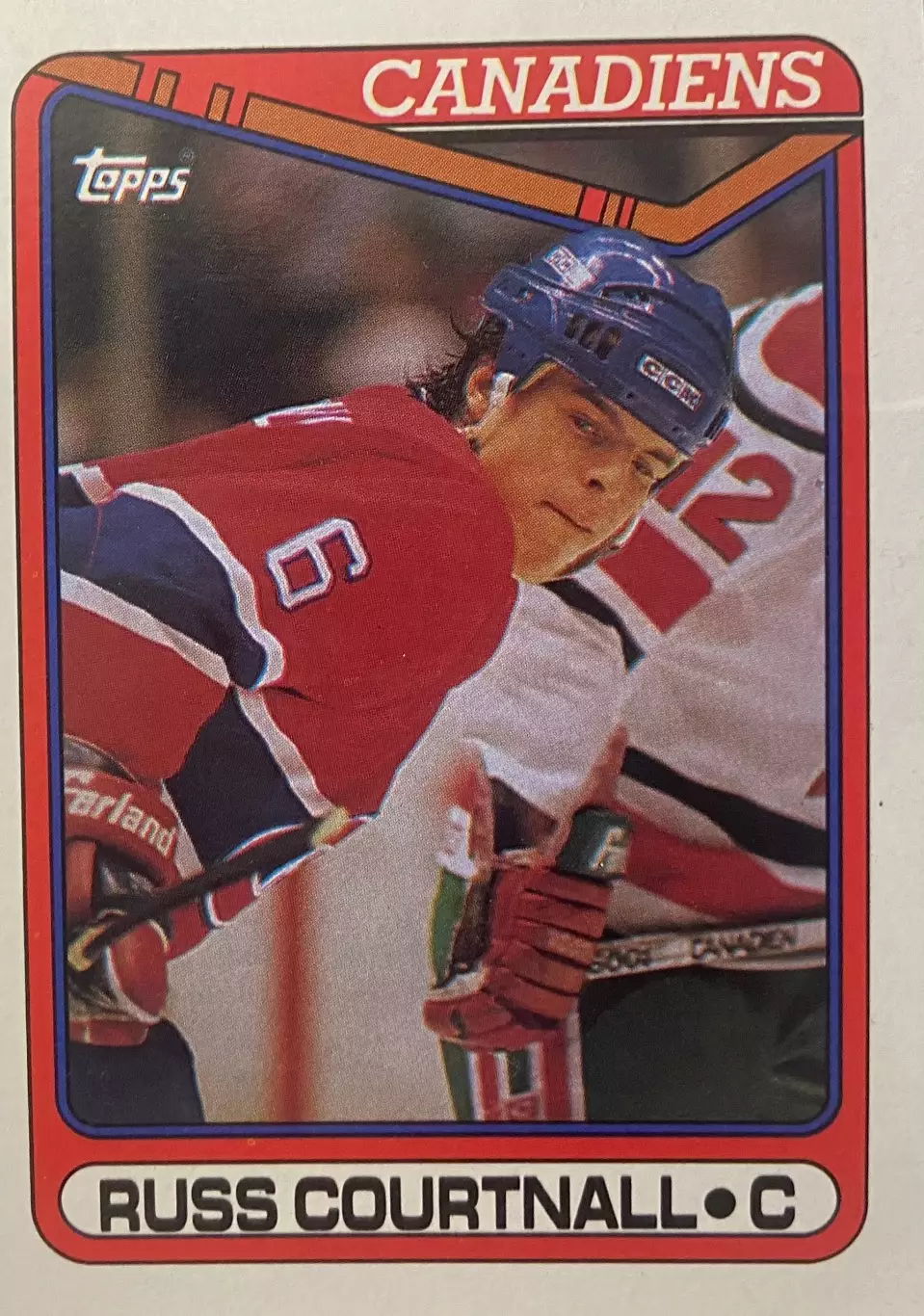 Хоккей Карточка Russ Courtnall-Расс Куртнолл Montreal Canadiens-Монреаль НХЛ-NHL