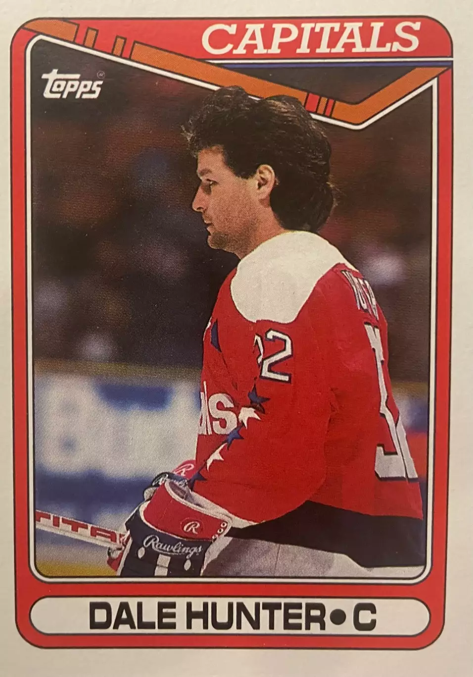 Хоккей. Карточка Dale Hunter - Дэйл Хантер Washington Capitals-Вашингтон НХЛ-NHL