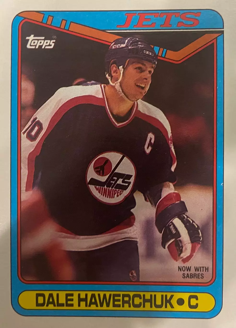 Хоккей. Карточка Dale Hawerchuk - Дэйл Хаверчук Winnipeg Jets - Виннипег НХЛ/NHL