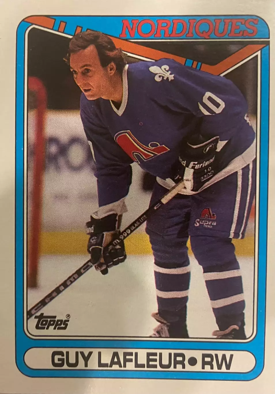 Хоккей. Карточка Guy Lafleur - Ги Лафлер Quebec Nordiques-Квебек Нордикс НХЛ/NHL