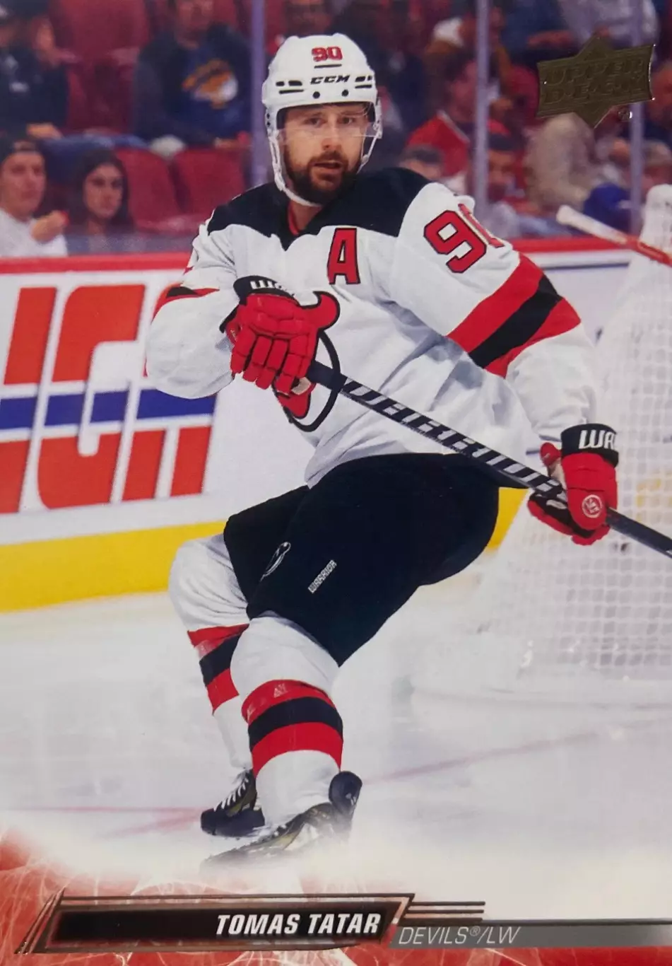 Карточка Tomas Tatar - Томаш Татар New Jersey Devils / Нью-Джерси Девилз НХЛ/NHL