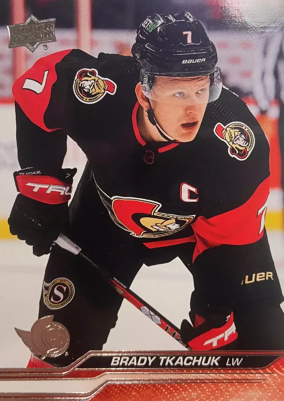 Хоккей. Карточка Brady Tkachuk - Брэди Ткачук Ottawa Senators-Оттава НХЛ/NHL