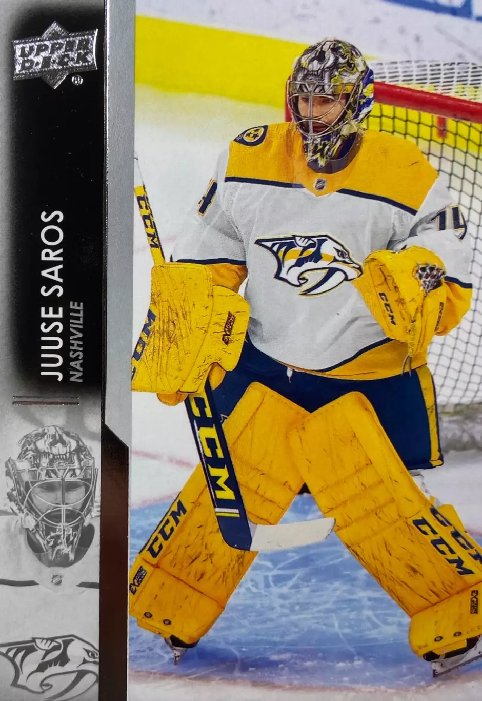 Хоккей. Карточка Juuse Saros-Юусе Сарос Nashville Predators - Нэшвилл НХЛ-NHL