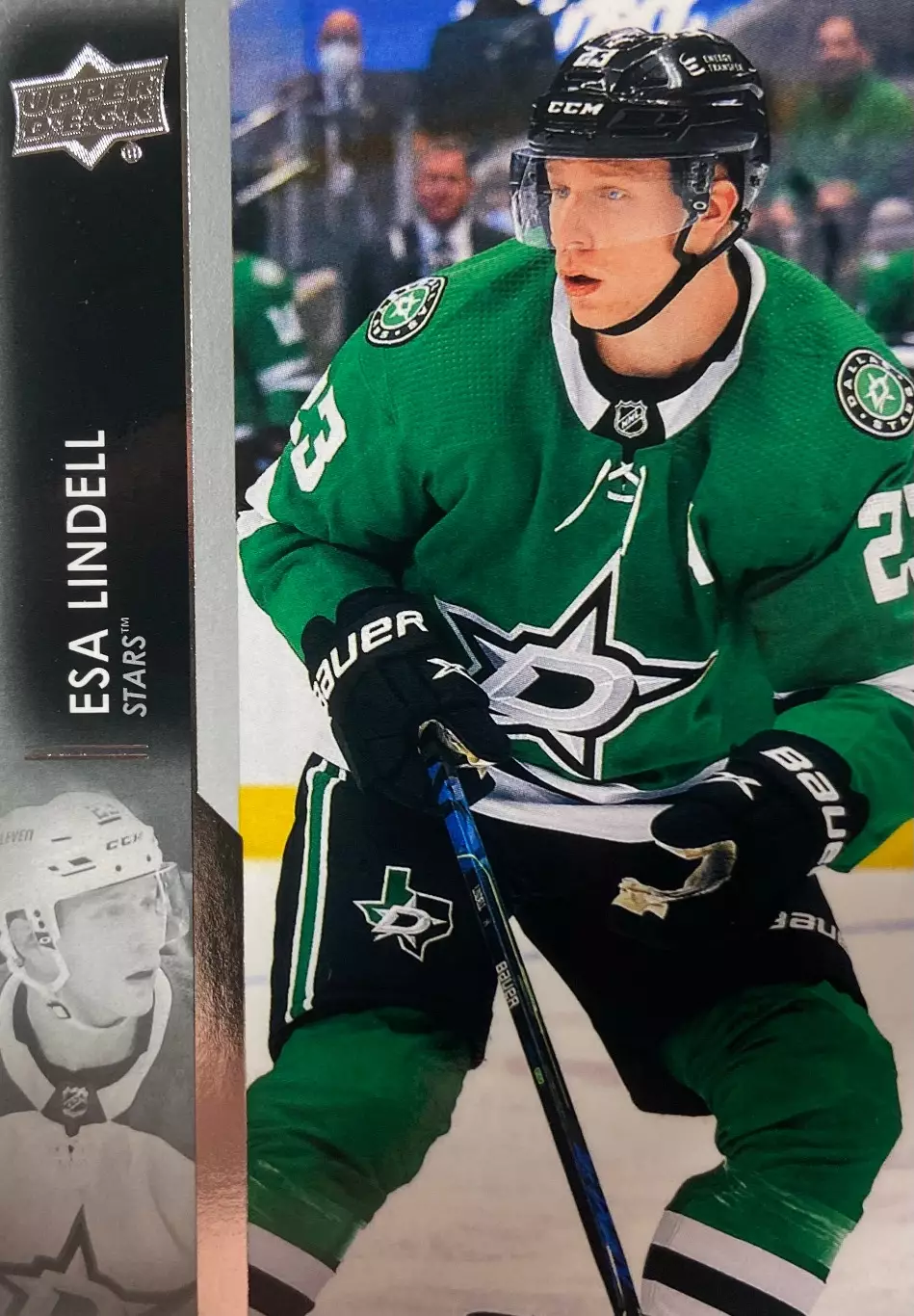 Хоккей. Карточка Esa Lindell - Эса Линделль Dallas Stars - Даллас Старз НХЛ/NHL