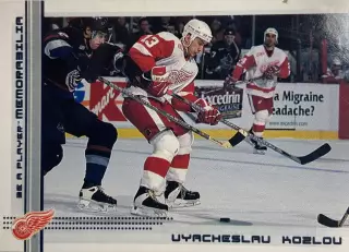 Карточка Вячеслав Козлов Детройт, Динамо, Спартак,ЦСКА Москва, Химик НХЛ/NHL/КХЛ