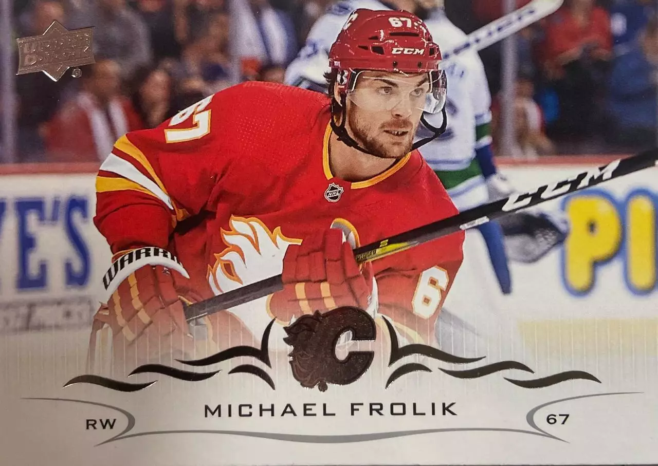 Хоккей. Карточка Michael Frolik-Михаэль Фролик Calgary Flames - Калгари НХЛ/NHL