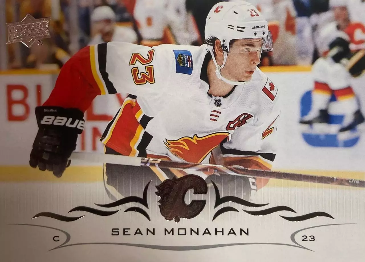 Хоккей. Карточка Sean Monahan-Шон Монахан Calgary Flames-Калгари Флэймз НХЛ/NHL