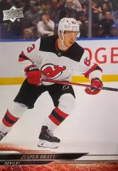 Хоккей. Карточка Jesper Bratt-Йеспер Братт New Jersey Devils-Нью-Джерси НХЛ NHL