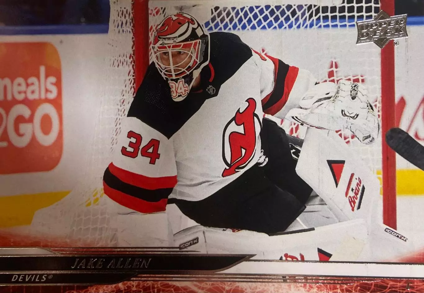 Хоккей. Карточка Jake Allen - Джейк Аллен New Jersey Devils - Нью-Джерси НХЛ/NHL
