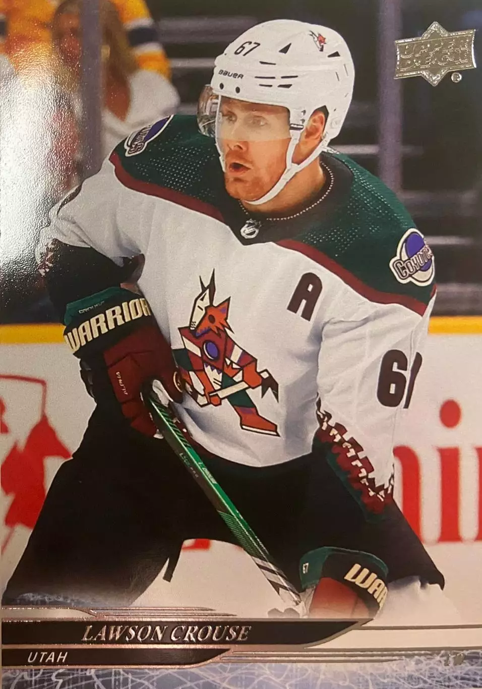 Хоккей. Карточка Lawson Crouse - Лоусон Крауз Arizona Coyotes - Аризона НХЛ/NHL