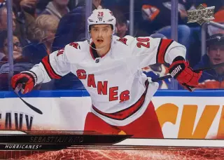 Хоккей Карточка Sebastian Aho-Себастьян Ахо Carolina Hurricanes-Каролина НХЛ-NHL