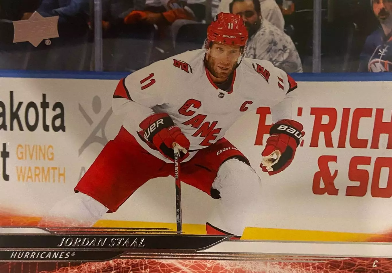 Хоккей. Карточка Jordan Staal-Джордан Стаал Carolina Hurricanes-Каролина НХЛ-NHL