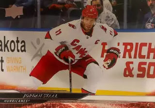 Хоккей. Карточка Jordan Staal-Джордан Стаал Carolina Hurricanes-Каролина НХЛ-NHL