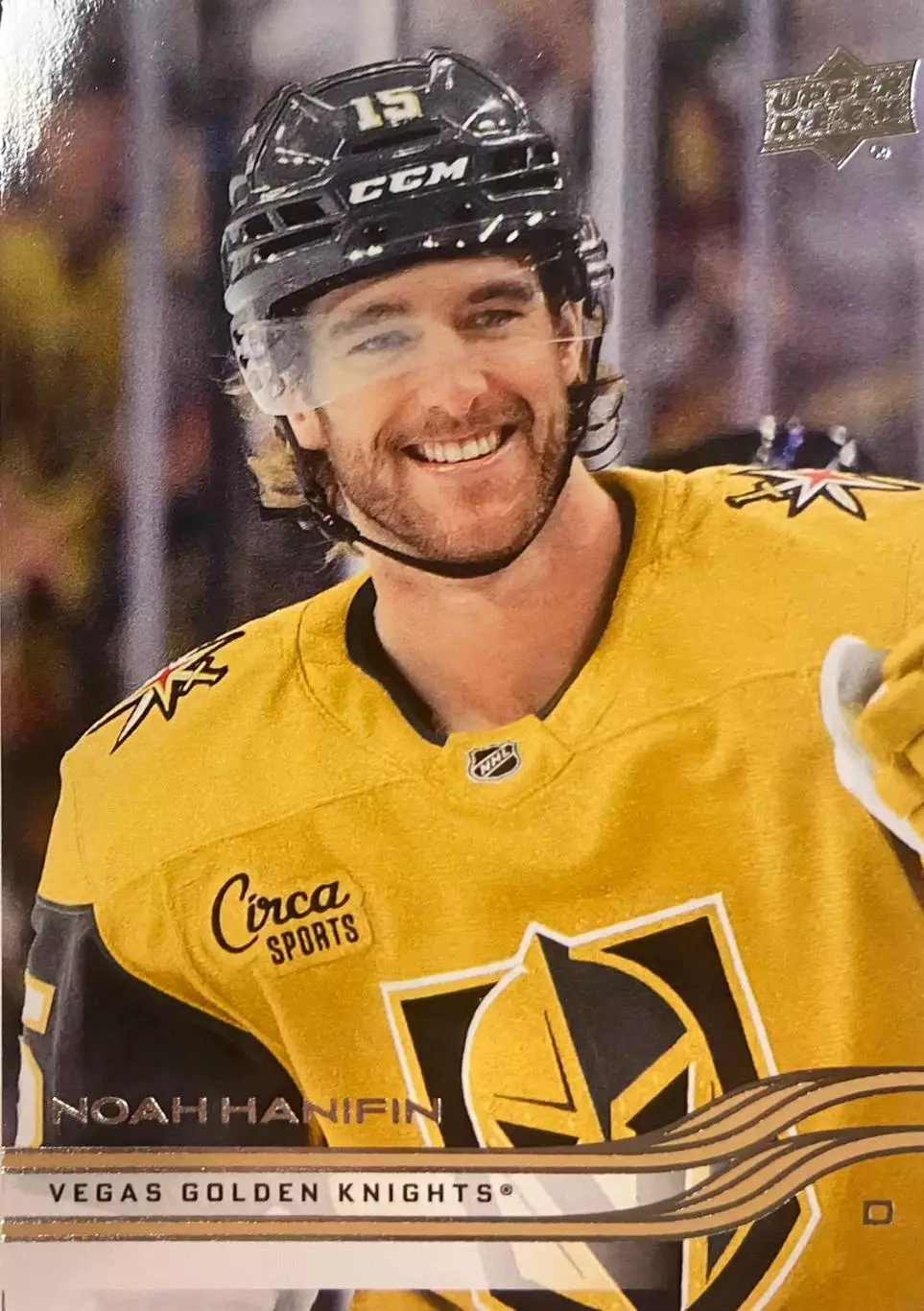 Хоккей. Карточка Noah Hanifin-Ноа Ханифин Vegas Golden Knights-Вегас НХЛ/NHL