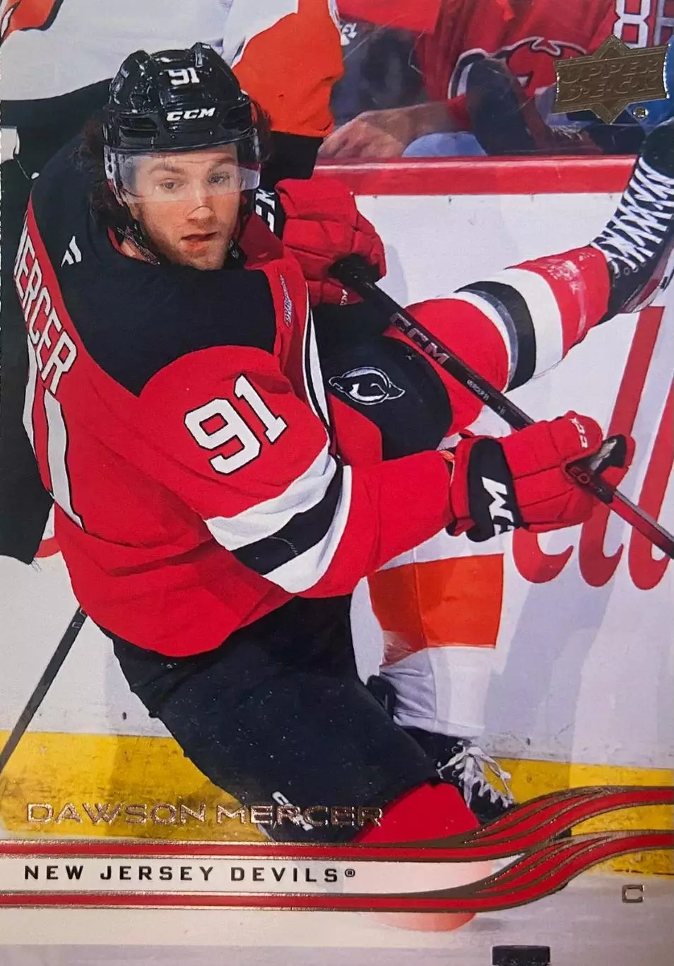 Карточка Dawson Mercer-Доусон Мерсер New Jersey Devils/Нью-Джерси Девилз НХЛ-NHL