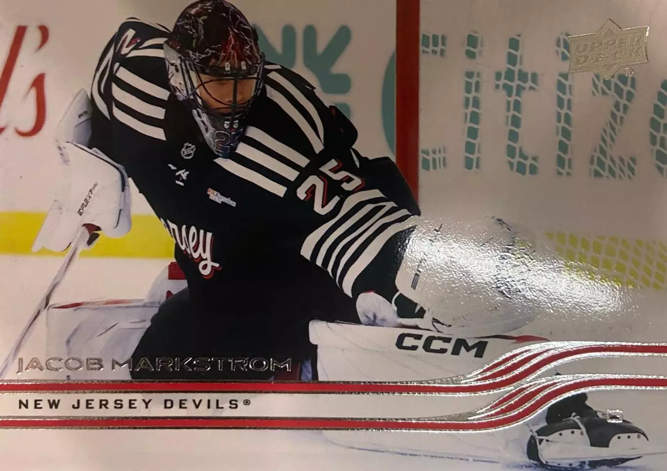 Хоккей. Карточка Jacob Markstrom-Якоб Маркстрем New Jersey Devils/Девилз НХЛ/NHL