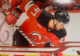Хоккей. Карточка Paul Cotter - Пол Коттер New Jersey Devils - Девилз НХЛ/NHL